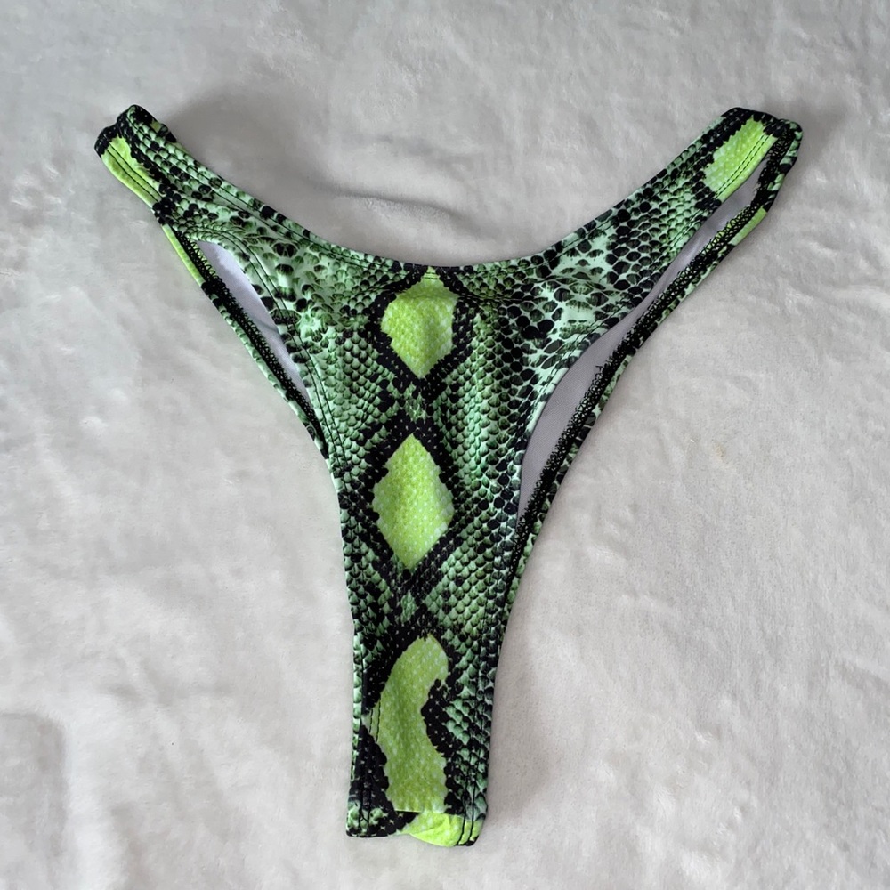 Snake skin bikini bottoms